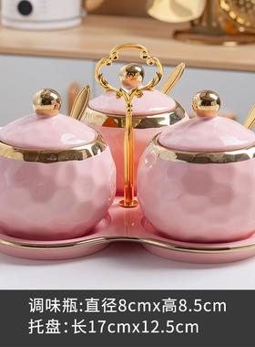 意陶瓷调料罐厨创家用北欧盐罐高颜值功多能调WAN味罐组合套房装