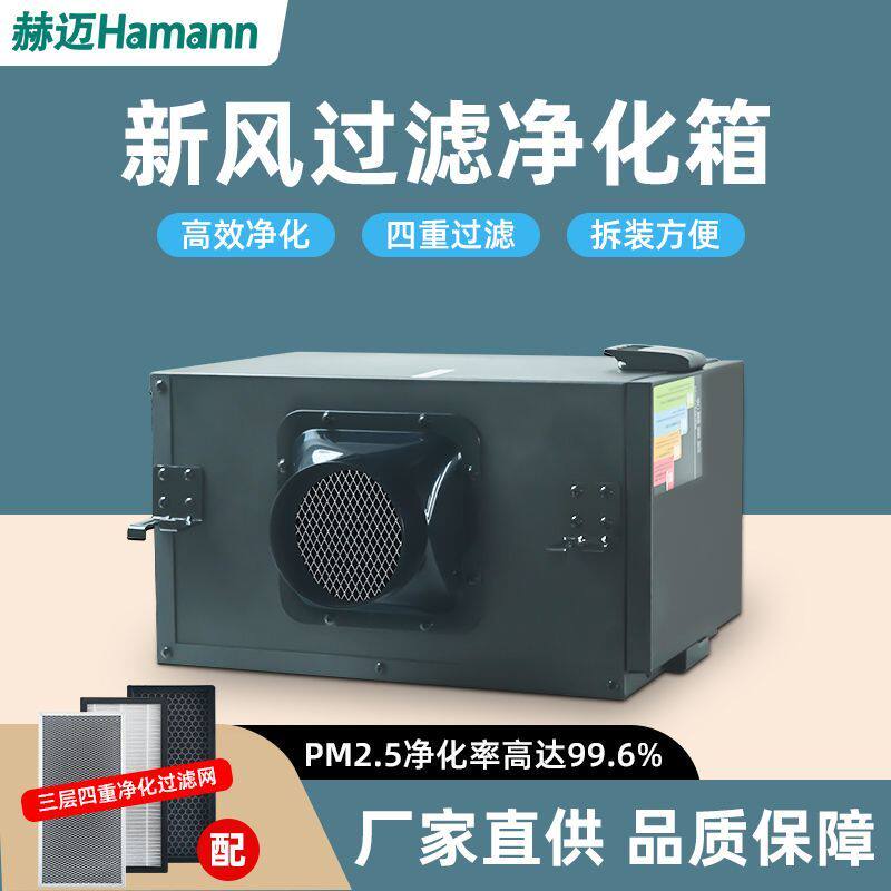 新风系统空气过滤箱室内前置初效中效除甲醛烟尘滤芯滤网净化器