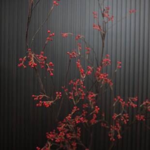 工厂仿直销185cm山归来红果大号山归真果式实中建筑瓶花摆件树枝