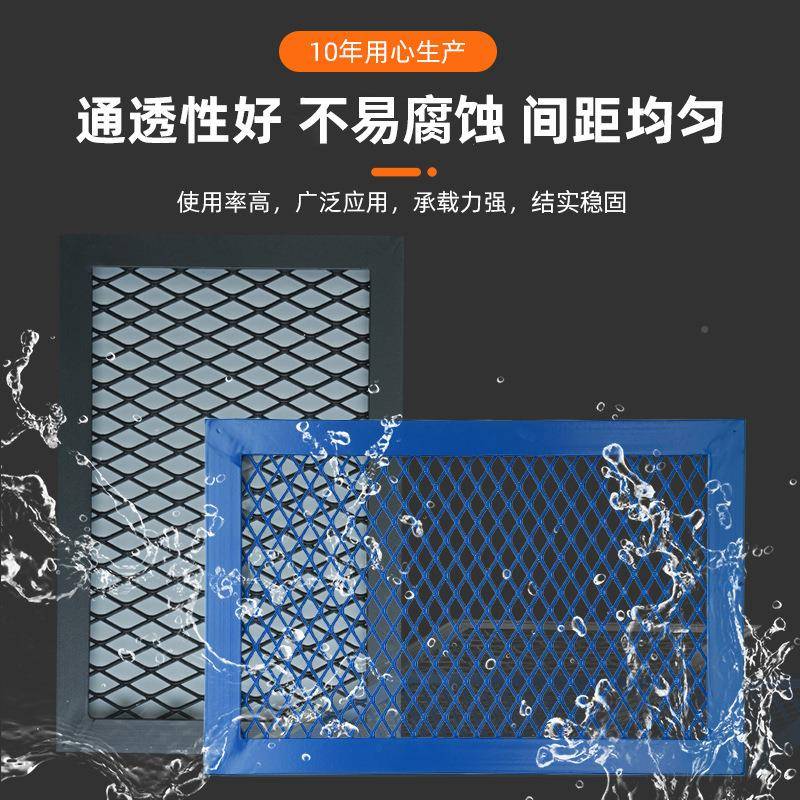 铝板网格片顶喷涂金镀锌钢网属装饰网建筑板装修天花吊金属QPR拉