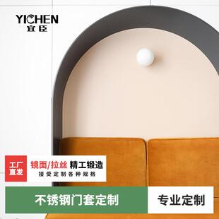 不锈门套门框包边极窄SWK装铝合金边钢框阳台垭口套窗套金属线饰