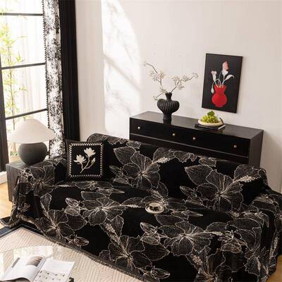 艺气息沙发垫四季通用高防格调滑LQTR0038坐雪尼尔提垫花工艺时术