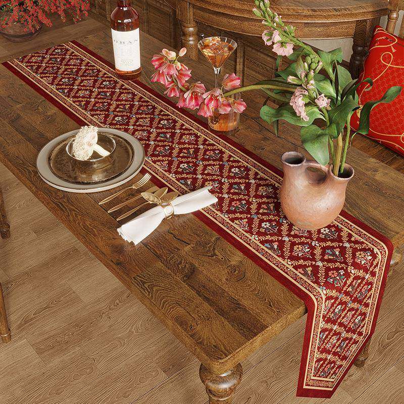 2025级新年桌旗红式色喜庆长条桌旗美古轻241263奢高感餐桌茶几盖,居家布艺,桌旗,淘宝优惠券,粉丝福利购,淘宝优惠卷