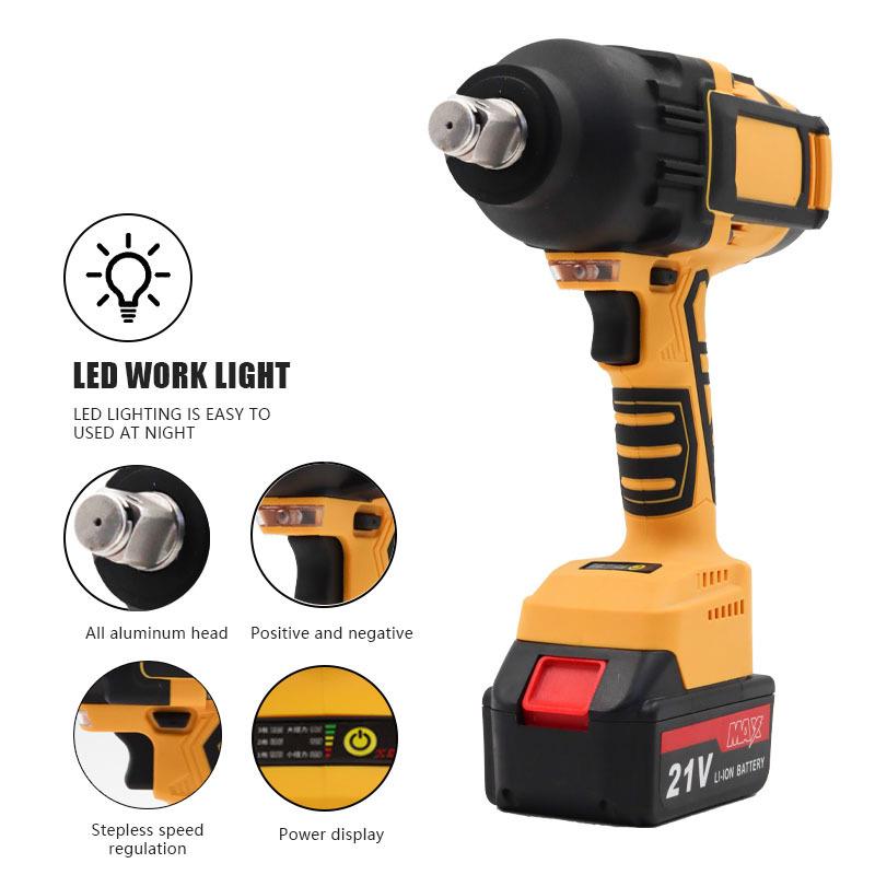 2000大扭力电锂电冲起击扳手子工动扳手工DCE业级充电螺丝架子21V