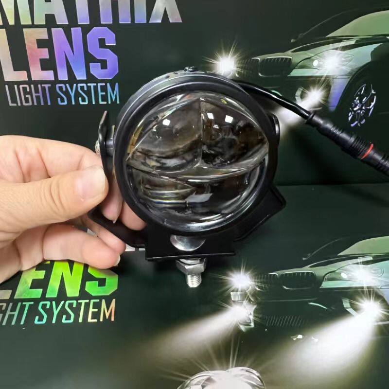 火炬炮三直射2寸激光透镜摩托车防水汽车雾灯远近一体超亮聚光
