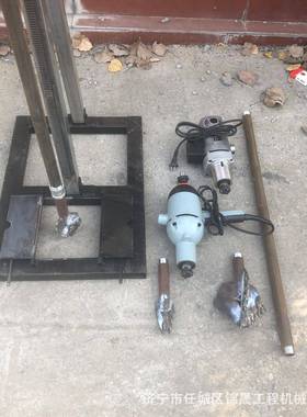 立架式打井机农田打灌溉工JS-J180程钻孔手立架式钻机摇电动架子