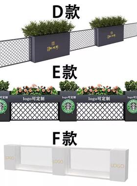 户外铁植艺花业箱019不锈钢商街广场坛种箱外摆组花合长方形隔断