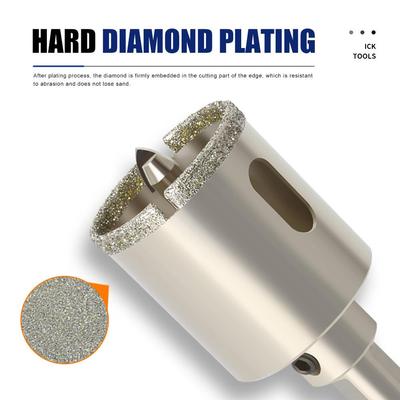 6C/8OYZP中C铝定盒套P装带心钻玻璃开孔器瓷砖大理石金刚石孔锯位