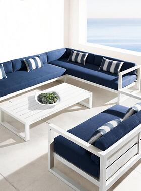 户外沙庭16679院露天花园阳房室发防晒光防水家具铝合金休闲沙外