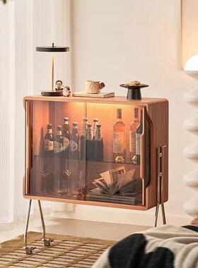 中复古客厅可玻璃30966小酒柜沙移发展墙示餐边靠收纳动玄关储置