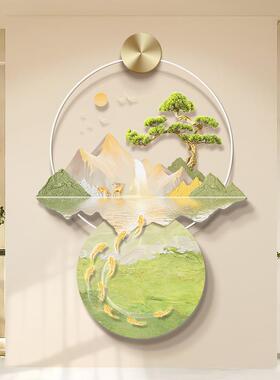 画日照金山关约25565装玄饰画现代简大气山水走廊过道挂入户门灯