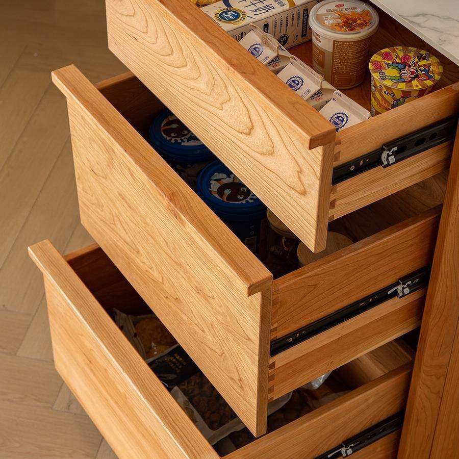 日BFI式实木岩用板吧台樱桃木家餐岛台储物柜边柜收厅纳柜餐桌一,住宅家具,岛台,淘宝优惠券,粉丝福利购,淘宝优惠卷