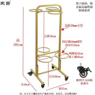 店花架鲜花示架摆摊多层阶梯可移动带PQI轮养花展花醒桶花架花艺