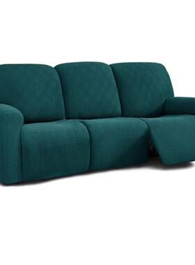 亚YSQ马弹全包五横五竖提花躺椅套简约沙逊发保位护罩加厚三人力