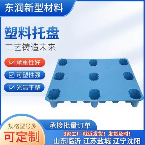 塑流料托盘九栈脚网格加厚胶卡板仓库地台板板物SIR叉车防塑潮板