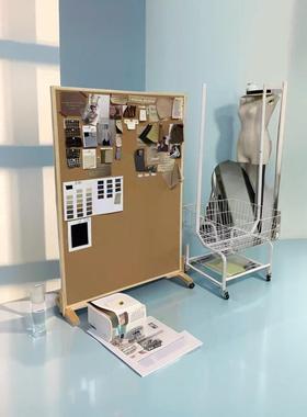 移动万向轮支架告板留公言板软板照片58942墙背景灵感木创艺板板