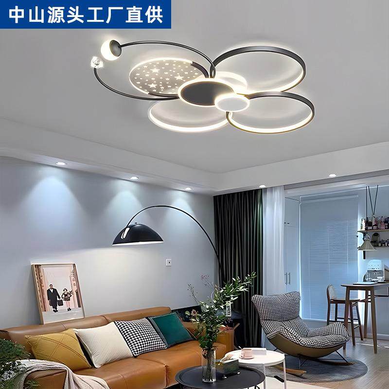 新无品牌/款客主灯代现简约厅高端大气轻奢卧室中灯吸顶灯LED组合