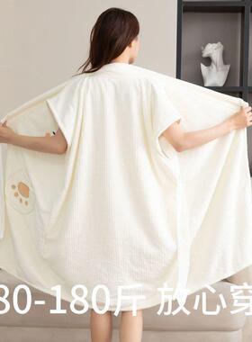 浴巾浴袍可穿式225新款吸0水速干人家用士一女体大洗澡浴NWC裙a类