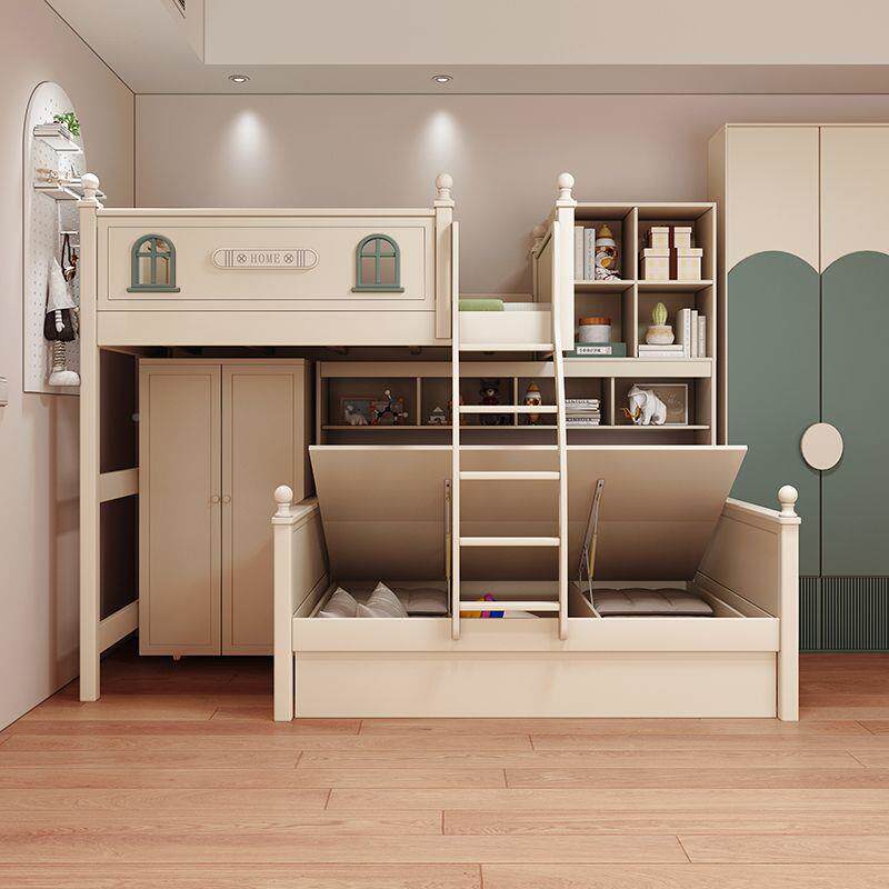 错位实型上上下床双层床高床上下VFV铺儿童床床下桌组合床带衣柜