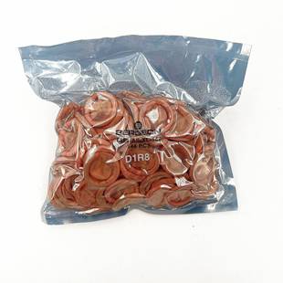 瑞士原装 博格BERGEN6886天然54541乳胶手指套O静电m无粉防剂橙色2