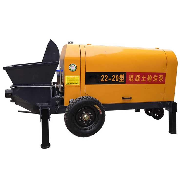 混凝凝土输泵电粒动柴油卧式大颗混土输送泵搅送拌输送95010一体
