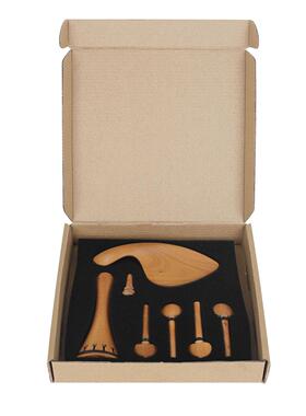 高小提琴四件套PJ15962苏木拉)弦板+弦(轴档+腮托+尾钉提琴配件全