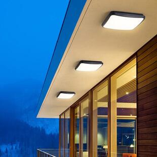 外防水吸顶灯人感应入户38602大门别墅阳台走廊楼体户民宿三防吸