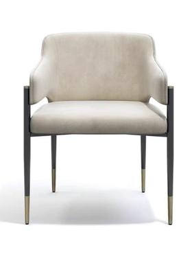 宜道家居意简式实木椅家用舒适现餐代店约靠背西餐厅酒XSF扶手椅