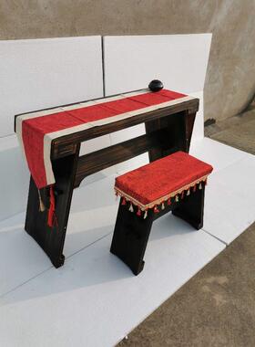 实年底活动鸣冲量爆款古空灵鼓款纯IEO泡桐木共箱琴桌凳仿古实木