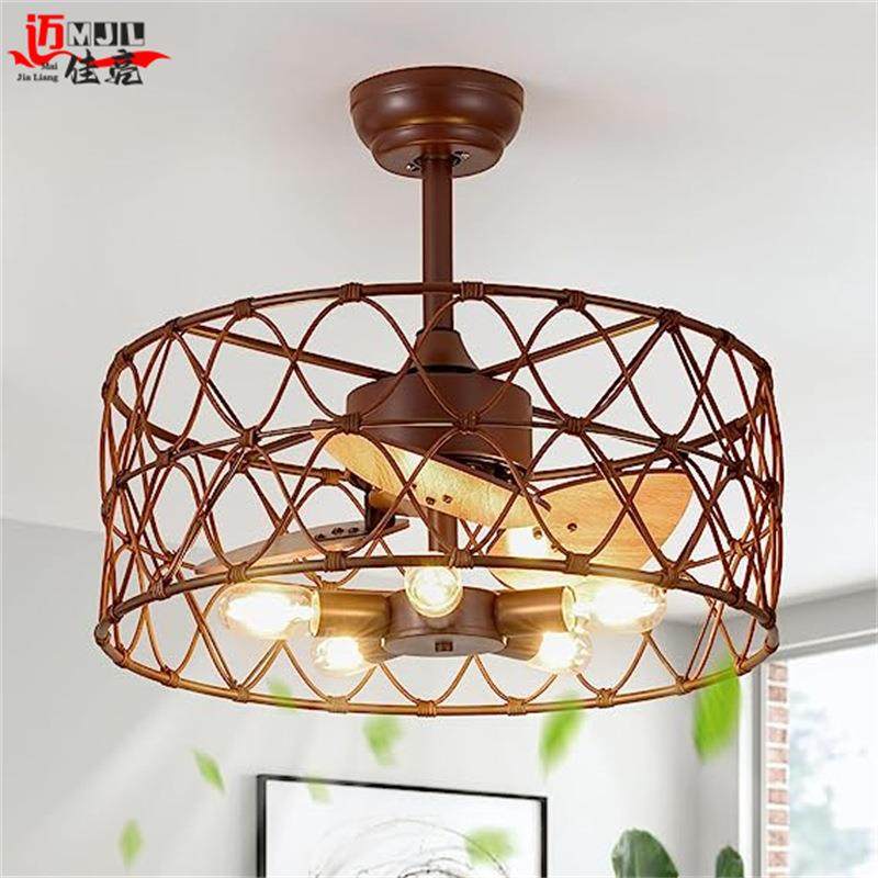 跨美式藤艺风扇灯复境古SGP工业风客藤厅餐厅卧室亚马逊Eaby编吊,商业/办公家具,零件柜,淘宝优惠券,粉丝福利购,淘宝优惠卷