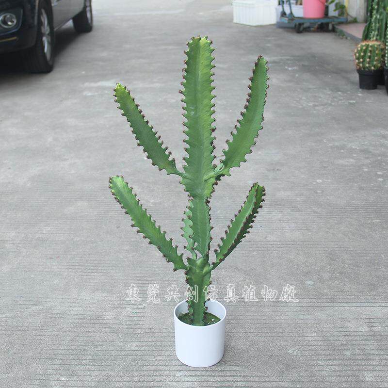 仿真盆小肉类植物掌PU材质软手感仙人65415仙柱栽人三棱箭室内摆