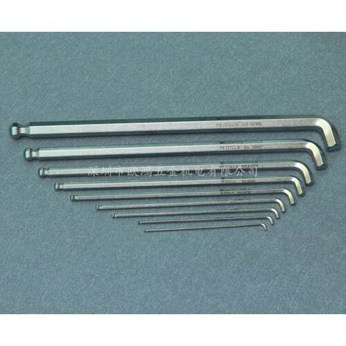 瑞士B2212系列23458TSC6MM100°弯头P短销头加长内六角扳L手