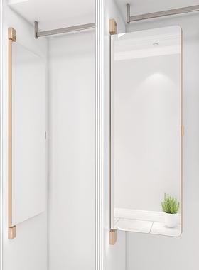 衣柜衣镜平子旋转镜全身试衣折叠对开门柜门72280内装隐形推拉门