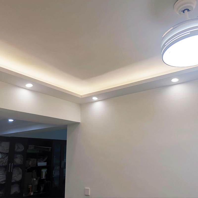 U线条吊顶装饰仿发石膏槽线线吊顶P装饰光灯带阴角天花6089顶角线