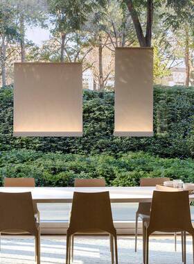 新厅屏中吧台餐吊灯卧HMDD257室客厅布艺灯设计师样板房风酒店展