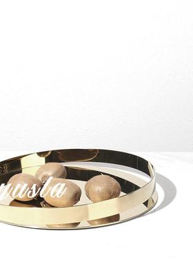 简盘约现代别墅酒店水果摆软件客厅茶几餐厅干果托收纳盘盘装FKB