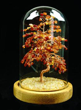 新款石天然水晶紫水晶粉晶碧招玺橄榄紫晶财发财树摇86166钱树摆