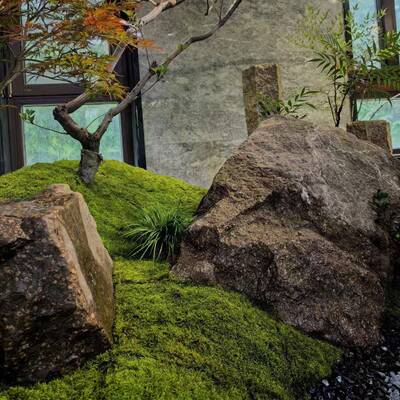 大型观13317景石头天然雪泰山石刻村标浪石头风景自然石门牌公园