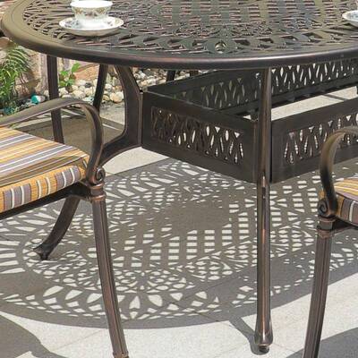 户外铸铝17484椅组椭圆形长台桌桌椅院组合室外庭阳台防水防晒桌