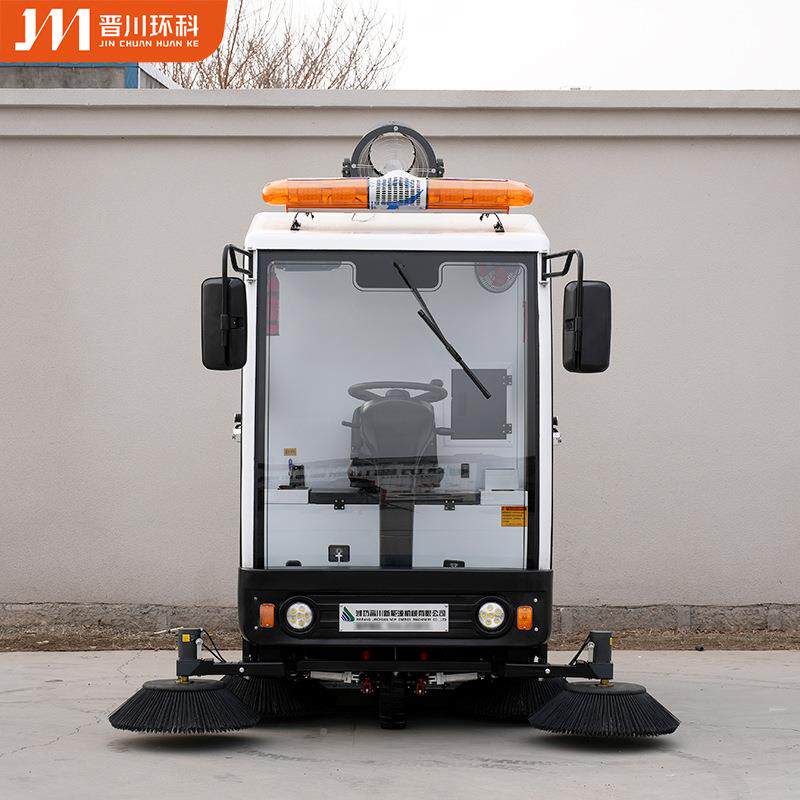 潍无品牌/坊区道路清扫车全封闭驾扫驶式洗地机吸体车景库一商超