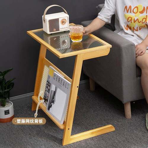 Y床头柜简约现代置物架小型边柜子床柜储木物租出房用边几桌FPA实