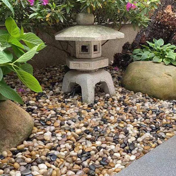 5斤鹅卵铺路铺地石庭院头花园造景大小石雨花石原石0WMN鹅软暖石