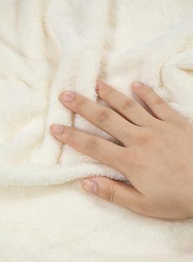 婴冬季白雪公主肤绒面柔软加58190双床绒上四件套学生加厚