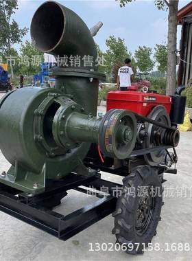 拖拉机后悬挂大8油寸抽46700水机款移动拖车高压泵柴机抽水泵