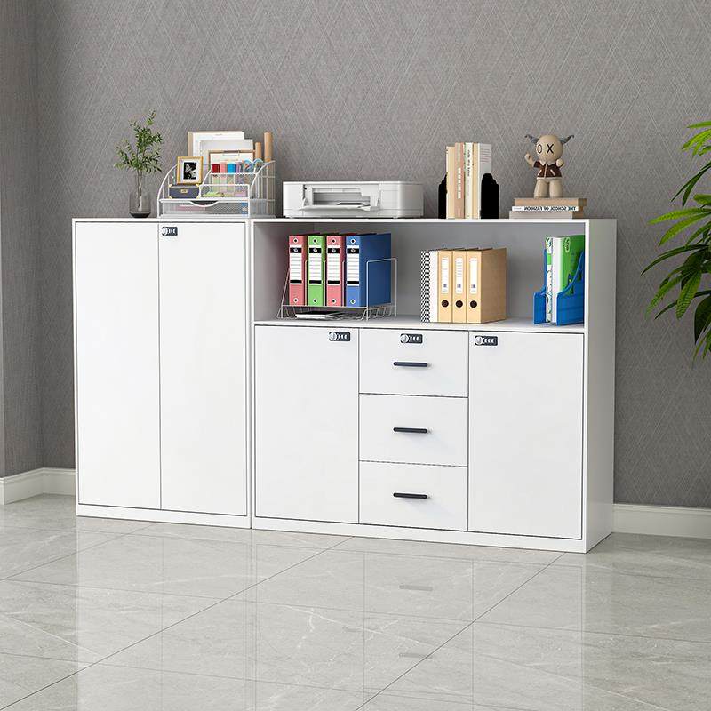 文件矮柜柜抽办公室屉储物柜码钢制隔断柜打PLY印机柜密锁铁皮柜