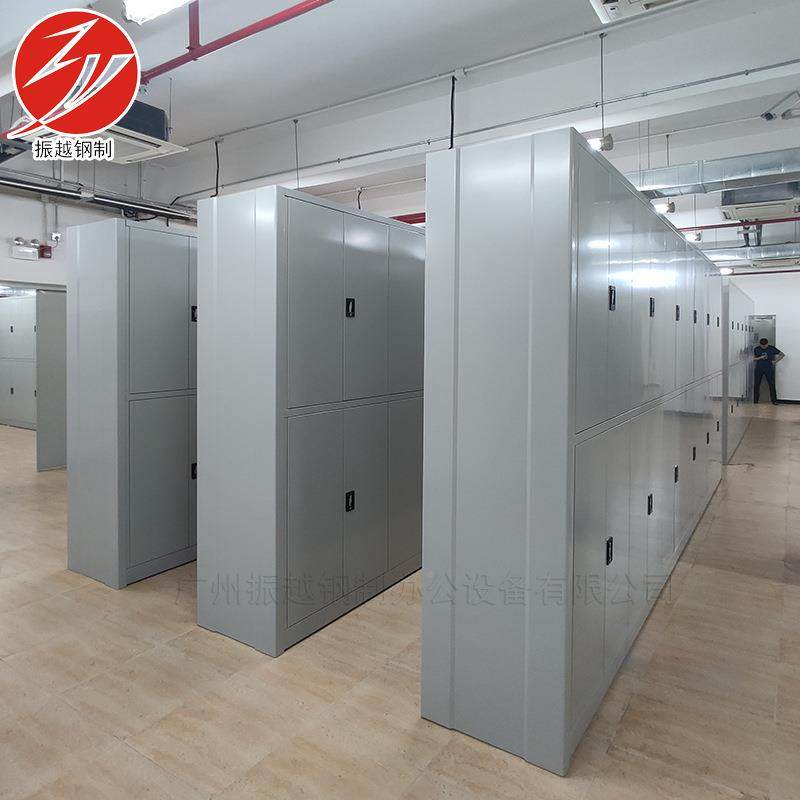 广州厂家库房档室固案定档案架铁皮YDJ门柜钢带制柜双面文件柜资