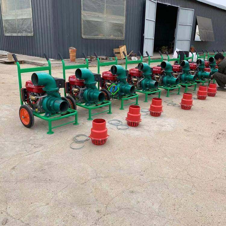 10F汽油发寸电机6便离心泵手9启动电启动多75913规格方移动浇地泵