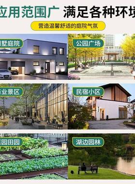 户外ld太阳e能庭院草坪灯区花园水景观防灯落地WAR绿化小中式庭院