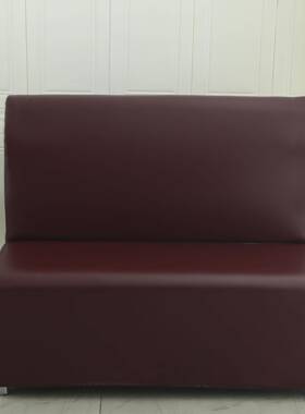 弹酒店AIM店网吧皮力革无手沙发单面扶卡座套双面饭皮沙发套