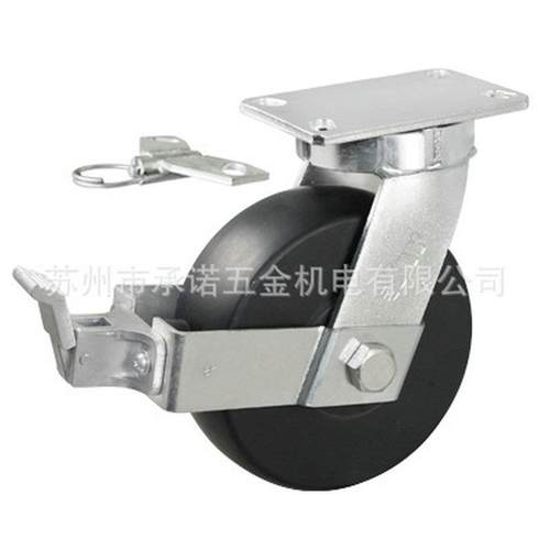 载型寸1012寸黑色MC尼无品牌/龙万向轮重载寸重1.8吨重型脚轮设8